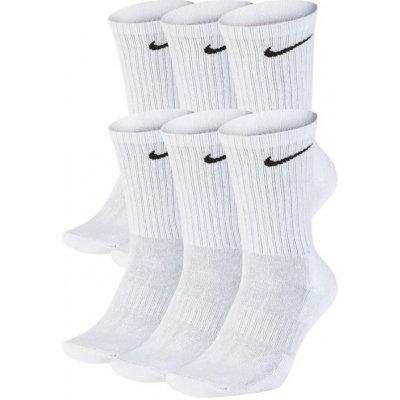 Nike ponožky Everyday Cushion Crew 6Pak SX7666-100 – Zboží Dáma