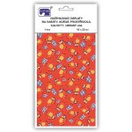 Nažehlovací záplaty s potiskem velké - ovečky na červeném podkladu - visačka – Zboží Dáma