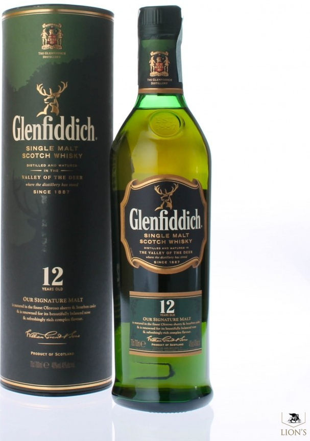 Glenfiddich 12y 40% 0,7 l (tuba)