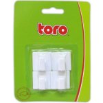 Toro Háček samolepící plastový hranatý 4ks 3x3cm plast – Zbozi.Blesk.cz