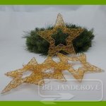Vánoční hvězda drátěná 20cm žlutá DK0218 – Hledejceny.cz