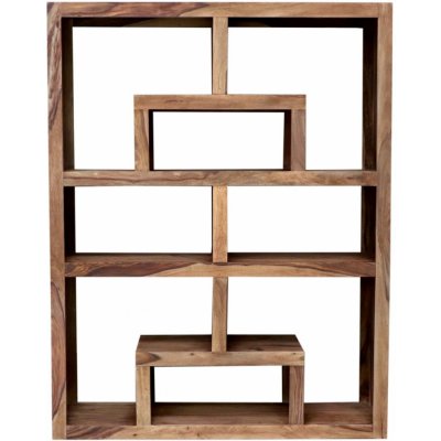 indickynabytek.cz Knihovna Tara 140x180x35 z indického masivu palisandr/sheesham – Zboží Mobilmania