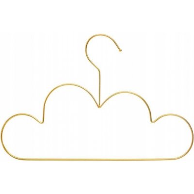 Atmosphera Dětské ramínko Obláček 3ks 158673 zlaté – Sleviste.cz