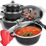 Retoo Sada hrnců nerezová ocel 12 ks – Zboží Dáma