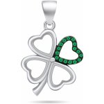 Brilio Silver stříbrný přívěsek pro štěstí Čtyřlístek PT80W – Zboží Dáma