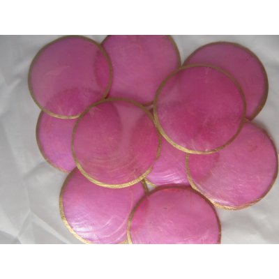 Dijk Natural Collection Mušle Capiz shell růžová gold 10 ks – Zboží Dáma