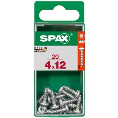 Spax Uni vrut půlkul.hlava T-Star plus T20 4CUT pln.závit Wirox 4 x 12 mm 40 ks – Hledejceny.cz