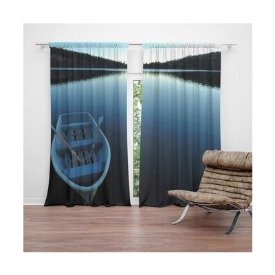 Sablio Závěs Loďka na jezeře: 2ks 140x250cm – Hledejceny.cz