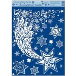 Anděl Okenní fólie vánoční s glitry kometa 38 x 30 cm – Hledejceny.cz