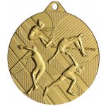 Designová kovová medaile Atletika Zlatá 4,5 cm – Zboží Dáma
