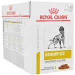 Royal Canin Veterinary Health Nutrition Dog Urinary S/O Moderate Calorie in Gravy 12 x 100 g – Zboží Mobilmania