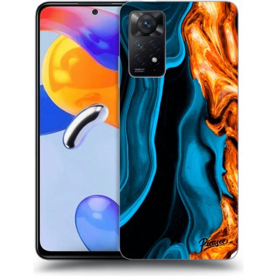 Pouzdro Picasee silikonové Xiaomi Redmi Note 11 Pro - Gold blue čiré – Zboží Mobilmania