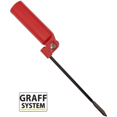 GRAFF Držák prutu sklopný Červený – Zboží Dáma