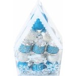 MFP 8886258 Baňky set 4cm 12ks modré stříbrné – Hledejceny.cz
