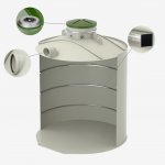 Sineko Nádrž na dešťovou vodu Barrel 6 m³ Hard line – Zboží Mobilmania