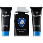 Lamborghini Acqua Men EDT 125 ml + sprchový gel 100 ml + balzám po holení 100 ml dárková sada – Sleviste.cz