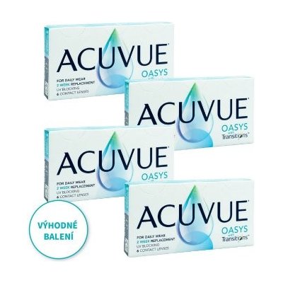 Johnson & Johnson Acuvue Oasys 1-Day with HydraLuxe 30 čoček balení 3+1 zdarma – Hledejceny.cz