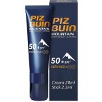 Piz Buin Sun Moutain Cream SPF50+ 20 ml + Lipstick 2,3 ml – Zboží Dáma