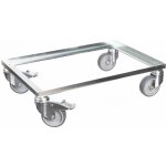 PK Group Vozík pod přepravky kov 600x400 mm 2 otočná 2 brzdy kola 100 mm 4S – Zboží Mobilmania