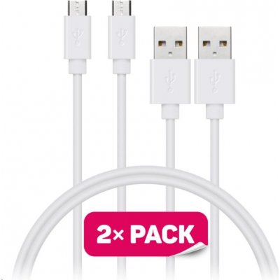 Connect IT CCA-3006-WH Wirez Micro USB - USB, 1m, bílý – Zbozi.Blesk.cz