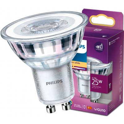 Philips Halogenová LED žárovka GU10 PAR16 2.7W = 25W / lm 2700K teplá bílá – Zboží Živě