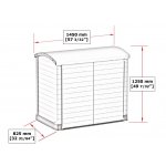 DURAMAX StoreAway ARC145 x 125 x 82,5 cm 1200 l hnědý 86632 – Zboží Dáma