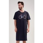 Vienetta MAN pánská noční košile s krátkým rukávem Bike tmavě modrá – Hledejceny.cz