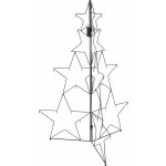Home Styling Collection Kovová ozdoba ve tvaru vánočního stromku 110 cm – Hledejceny.cz
