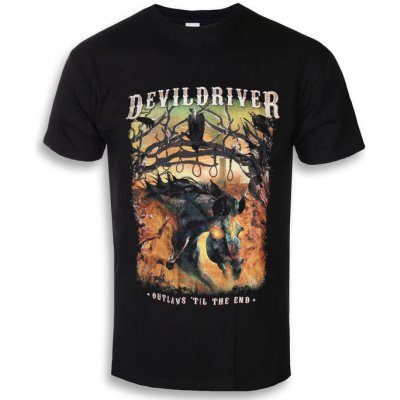 Tričko metal NAPALM RECORDS Devildriver Outlaws Til The End černá