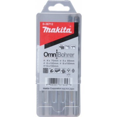 Sada univerzálních vrtáků Makita D-36712 OmniBohrer 4x35/70 a 5x43/85 a 6x58/100 a 8x97/150 a 10x97/150mm, 5ks – Zboží Mobilmania