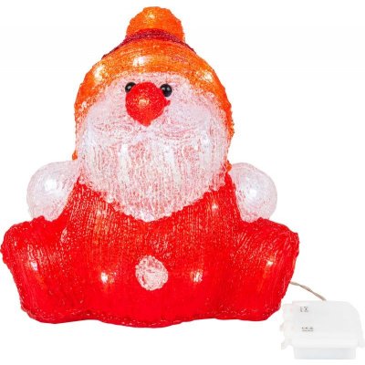 MagicHome Dekorace Santa klaus 30 LED časovač akryl 3xAA IP44 exteriér 24x21x24 cm ST8090243 – Hledejceny.cz