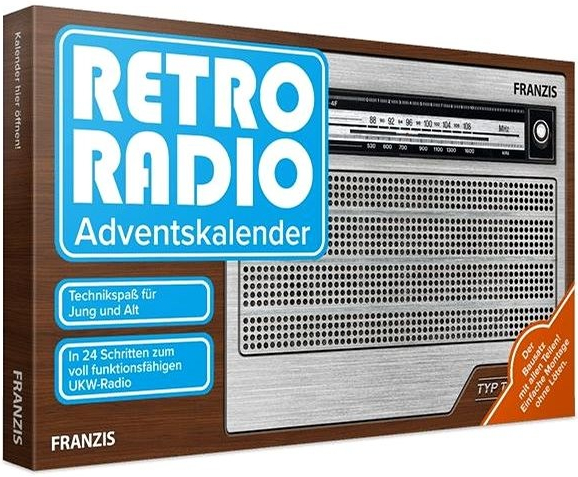 Franzis adventní kalendář Retro rádio stavebnice