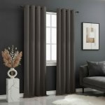 Dekorační závěs s kroužky EASY TOP grafitová 1x140x250 cm (cena za 1 kus) MyBestHome – Hledejceny.cz