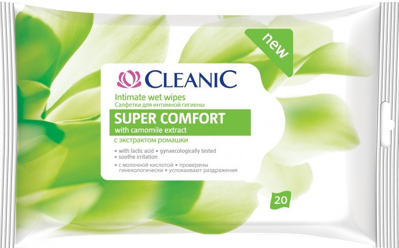 Cleanic Ubrousky na intimní hygienu Super Comfort 10 ks od 15 Kč -  Heureka.cz