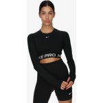 Nike Pro DF 365 CROP LS-010 BLACK/WHITE Černá – Zboží Dáma