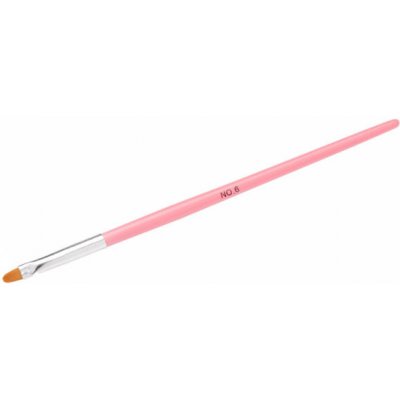 Starnails Štětec na UV gel Natural Pink Oval 6 – Hledejceny.cz