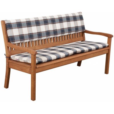 Károvaná opěrka na lavici DOPPLER dvousedadlová lavice – Zboží Dáma