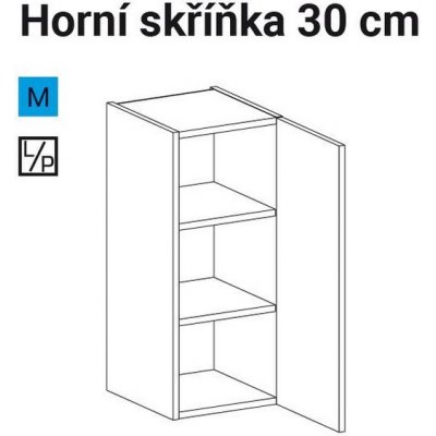 EBS EH301DDLP skříňka horní dub arlington, 30 cm, L/P – Zboží Mobilmania