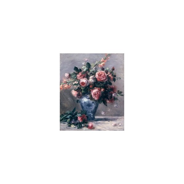 Obrazy - Renoir, Auguste: Váza růží - reprodukce obrazu o rozměru 25 x 30  cm. od 350 Kč - Heureka.cz