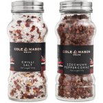 Cole&Mason Dárková sada Aromatic chilli soli a sečuánského pepře