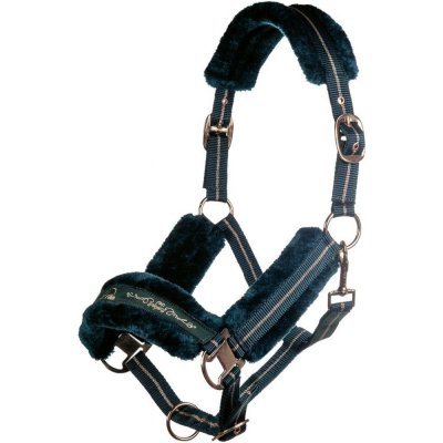 HKM Ohlávka Rosegold Smaragdově zelená růžové zlato – Sleviste.cz