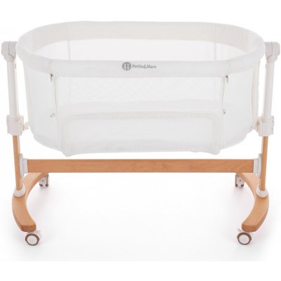 Petite&Mars Polohovatelná postýlka s funkcí kolébky 2v1 White – Zboží Mobilmania