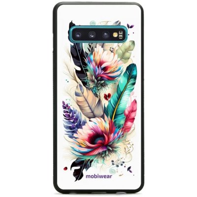 Pouzdro Mobiwear Glossy Samsung Galaxy S10 - G017G Pírka a květy