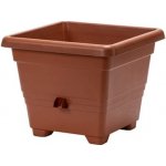 PLASTIA Hranatý samozavlažovací kv. Bergamot 30x30 cm terakota – HobbyKompas.cz