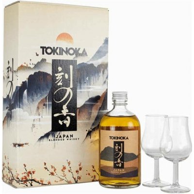 Tokinoka White whisky 40% 0,5 l (dárkové balení 2 sklenice) – Hledejceny.cz
