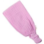 Baby Nellys Lehká mušelínová čelenka Bandana lila – Zboží Dáma