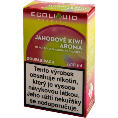 Ecoliquid Premium 2Pack Strawberry Kiwi 2 x 10 ml 12 mg – Zboží Mobilmania