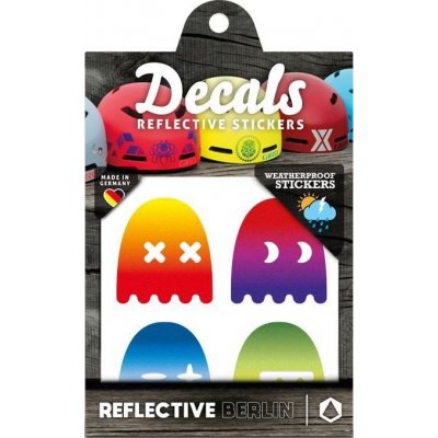 Reflective Berlin Reflexní nálepky Reflective Decals Ghosts rainbow – Zboží Dáma