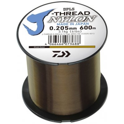 Daiwa J Threads khaki gold 600 m 0,205 mm 3,10 kg – Hledejceny.cz