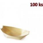 WIMEX Fingerfood miska dřevěná lodička 9 x 6 cm – Hledejceny.cz